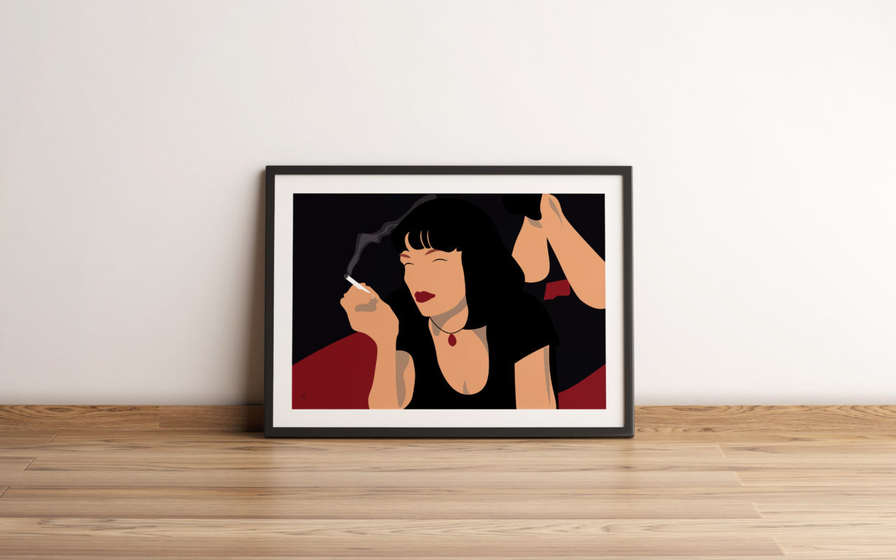 Pulp Fiction poster minimaliste