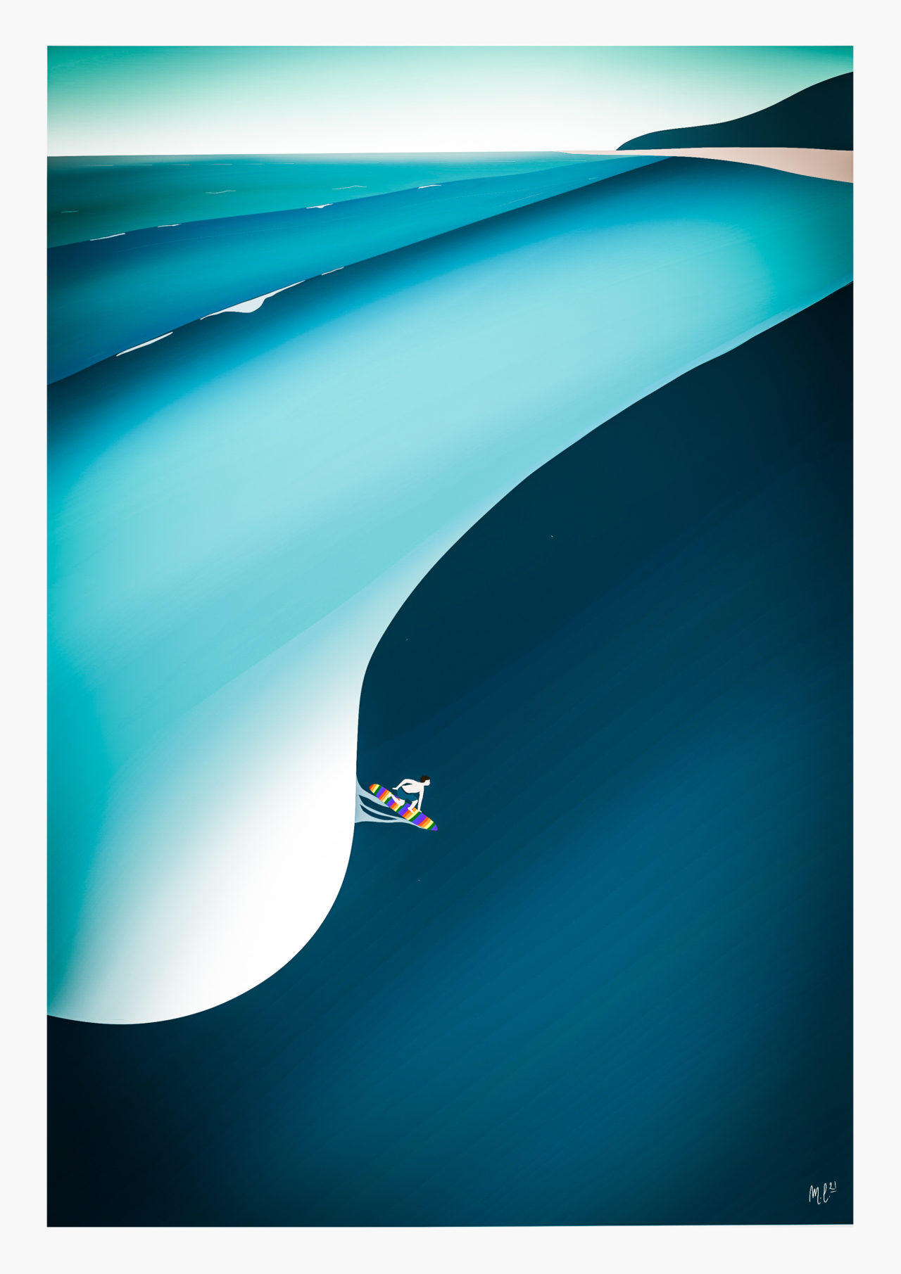 illustration wave surf