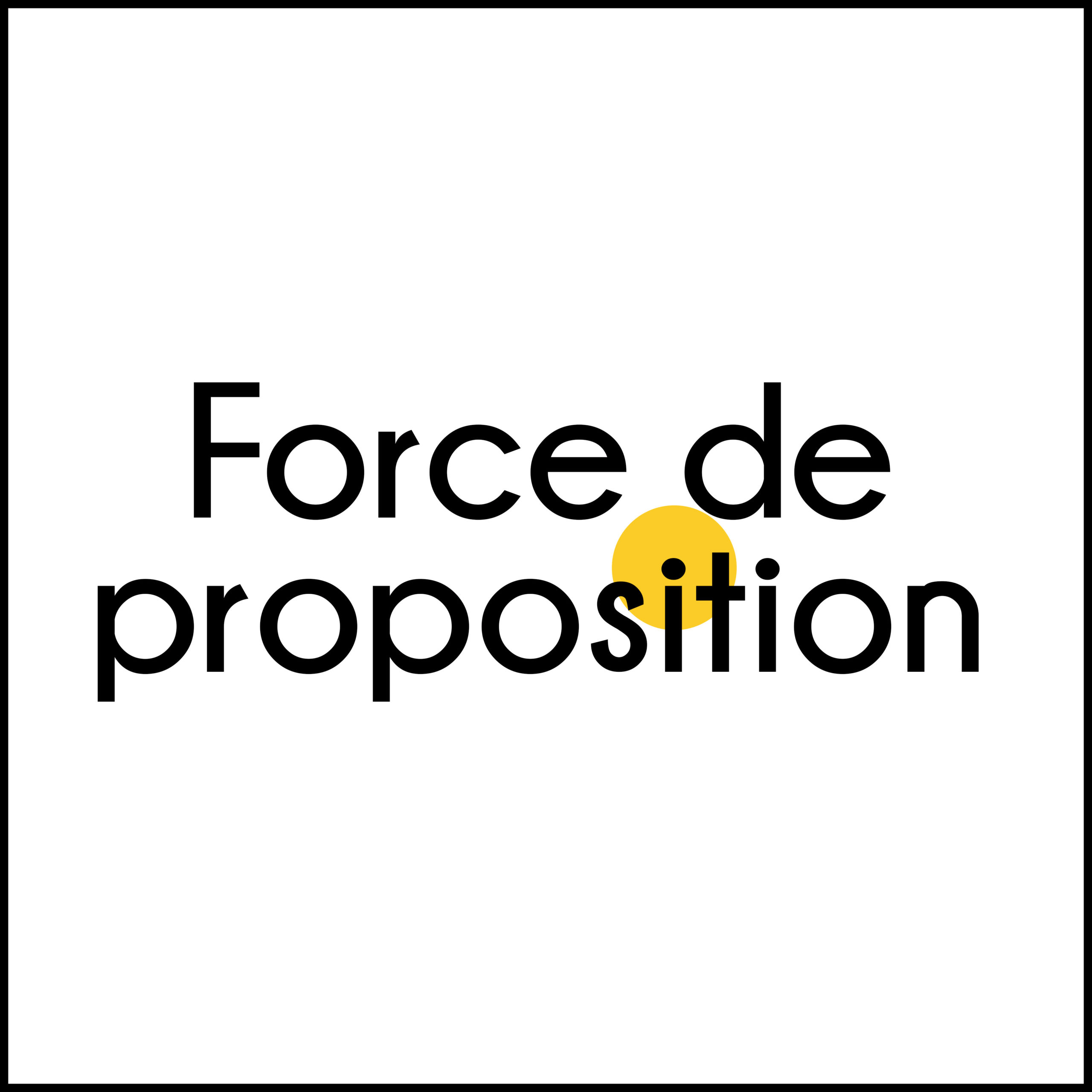 force de proposition